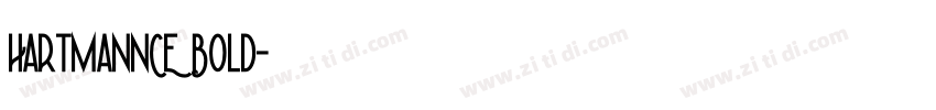 HartmannCE Bold字体转换